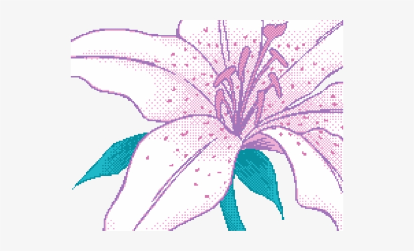 Explore Pixel Art And More - Floral Design, transparent png download