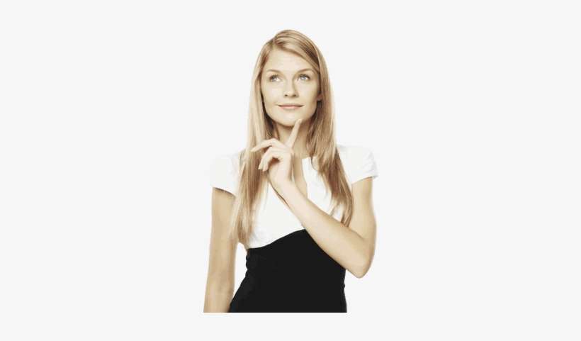 Mujer Pensando - Portable Network Graphics, transparent png download