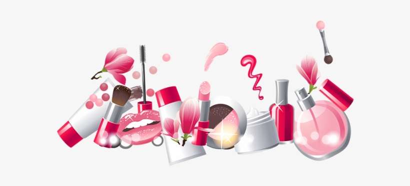 Cosméticos Para Mujeres Vector Rosa - Comseticos Vetor, transparent png download