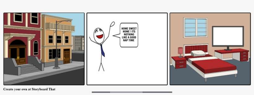 The Life Of A Teenager - Invisible Man Storyboard, transparent png download