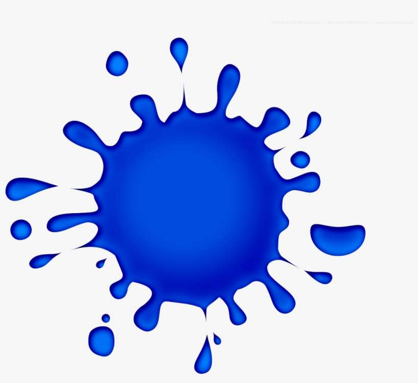 Text, Images, Music, Video - Blue Paint Splatter Png, transparent png download