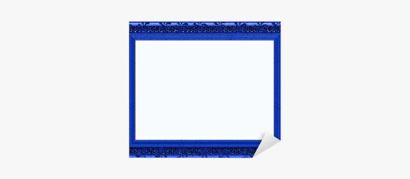 Special Royal Blue Frame Landscape Isolated Copye Sticker, transparent png download