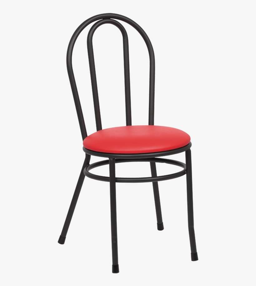 Royal Industries Hairpin Back Steel Frame Red Vinyl - Chair, transparent png download