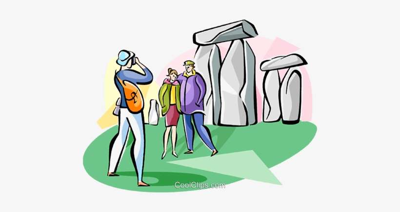 Tourist At Stonehenge Royalty Free Vector Clip Art - Clipart Stonehenge, transparent png download