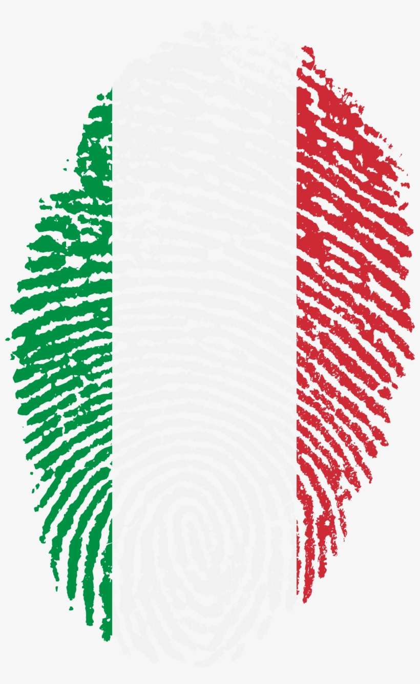Italy Flag Fingerprint Country 653003 - Trinidad Fingerprint, transparent png download