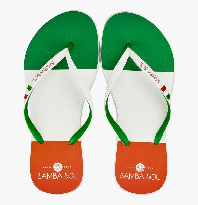 Women's Flag Collection Flip Flops - Italy, transparent png download