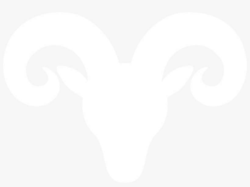 Aries Vector Silhouette - Ram Horns Silhouette Png, transparent png download