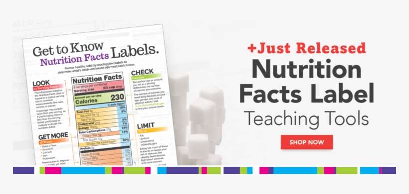 Nutrition Facts Label Resources - Learning Zonexpress Get To Know Nutrition Facts Labels, transparent png download