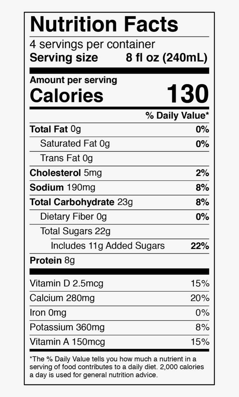 Horchata Milk Quart Nutrition Facts Serving Size - Califia Farms Coconut Go Coconuts, transparent png download