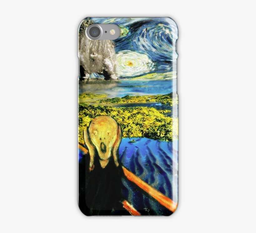 Image The Scream Art Horror Transprent Png Free - Edvard Meets Vincent Iphone 6 Slim Case, transparent png download