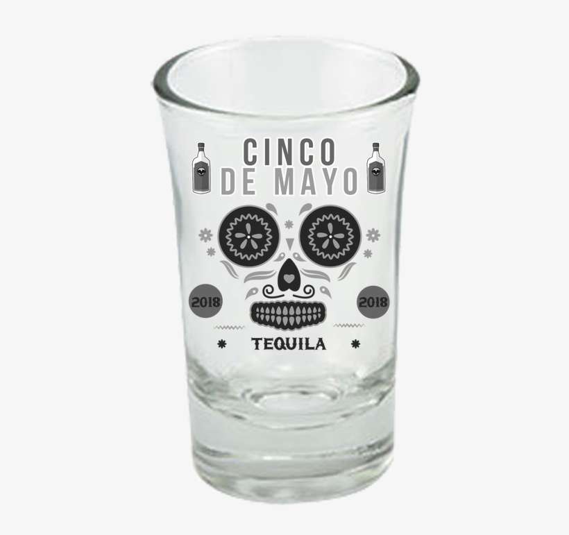 Cinco De Mayo Tequila Shot Glasses - Tequila Shot Glass, transparent png download