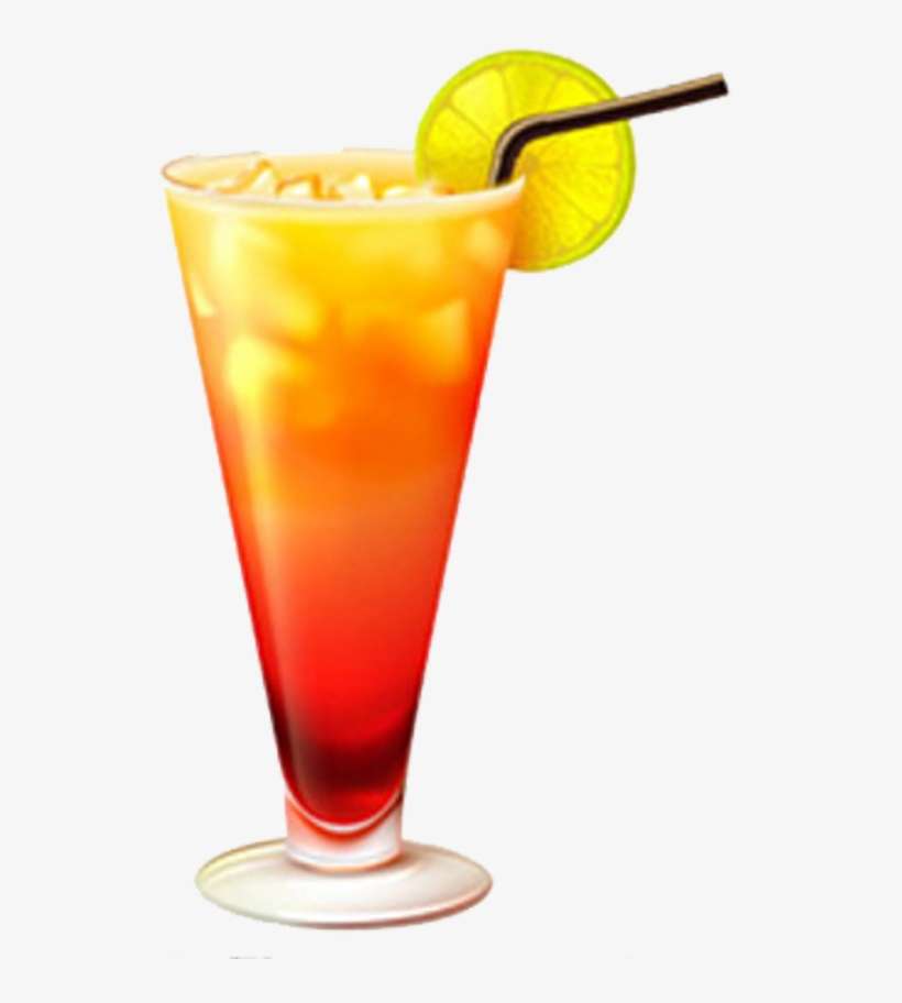 Tequila Sunrise Cocktail Glass - Sex On The Beach Vector, transparent png download