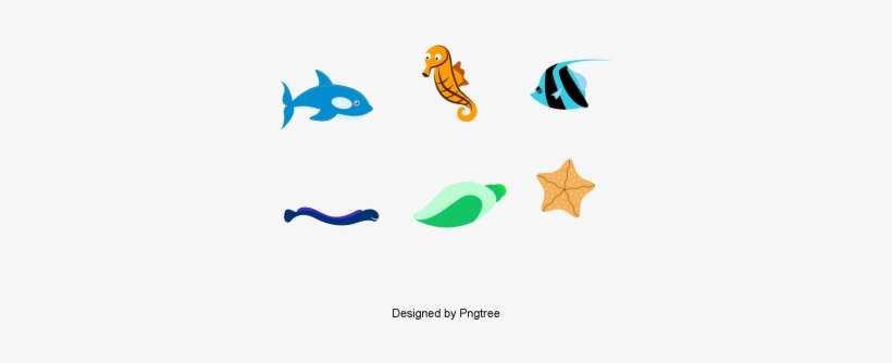 Simple Hand Painted Cartoon Fish Material, Cartoon, - Color, transparent png download