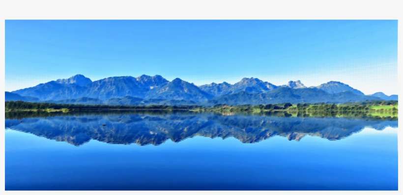 Lake Reflection - Mountain Reflection In Lake Png, transparent png download