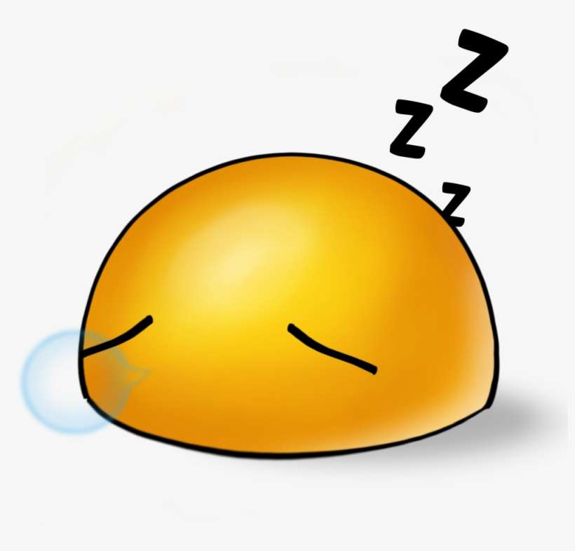 Emoticon Sleeping - Sleeping Gif Emoticon, transparent png download