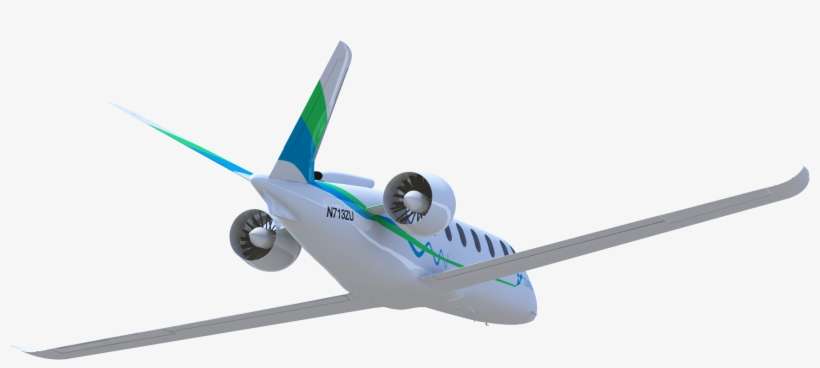 Zunum Aero Aircraft - Plane Flying Away Transparent, transparent png download