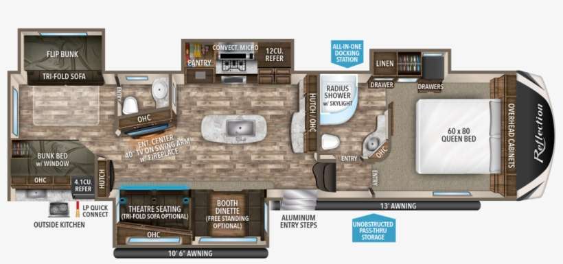 Reflection 311bhs - Grand Design Reflection 311bhs, transparent png download