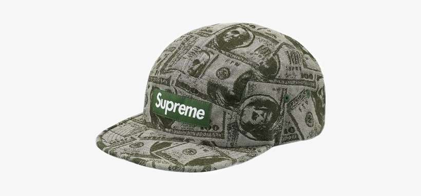 Report Abuse - Supreme 100 Dollar Camp Cap, transparent png download
