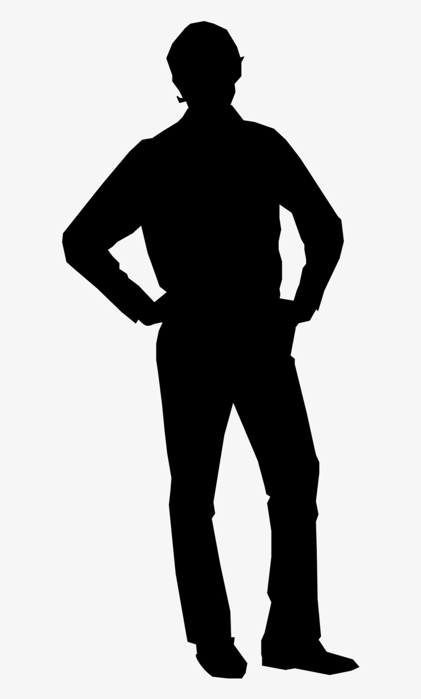 Medium Image - Hands On Hips Silhouette, transparent png download