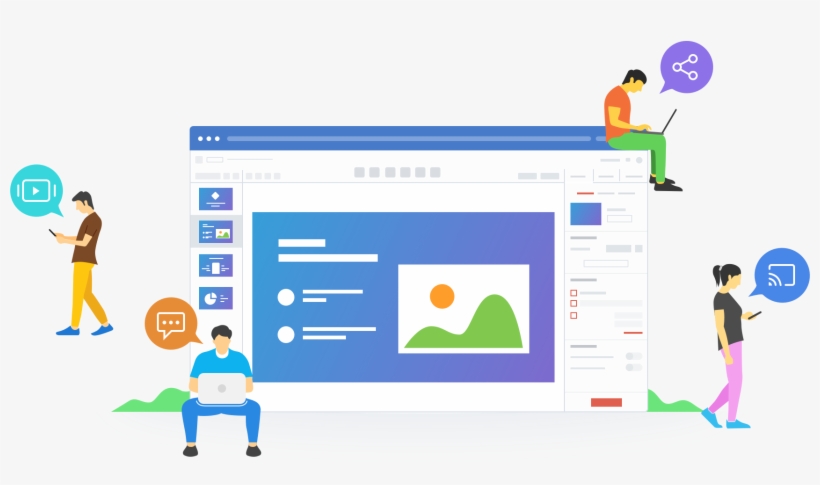 Slides, Stories, And Ideas To Inspire - Zoho Office Suite, transparent png download