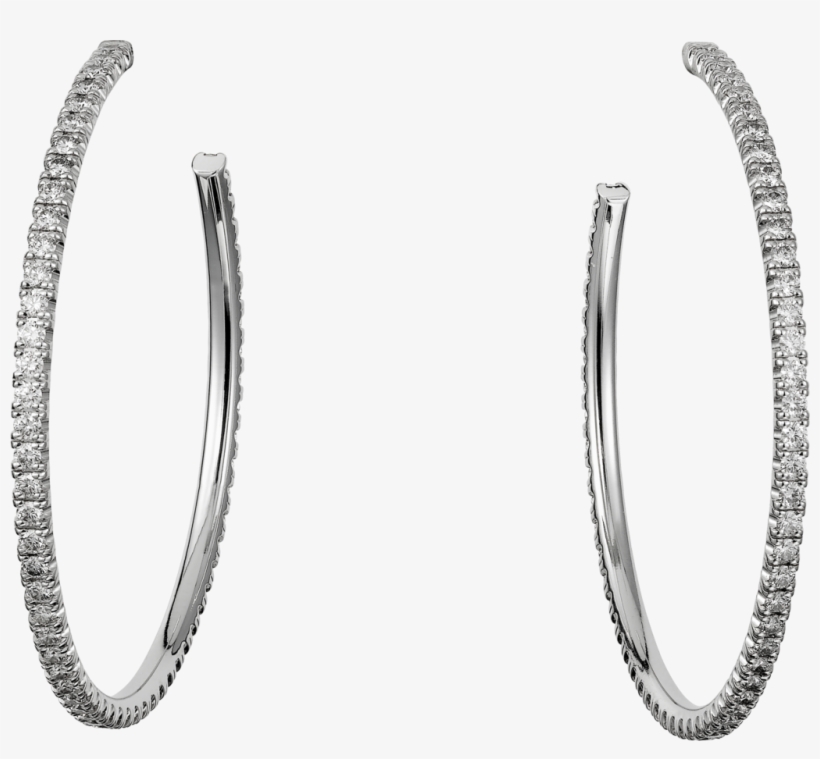 Etincelle De Cartier Earrings, Large Modelwhite Gold, - Ring Earring Png, transparent png download