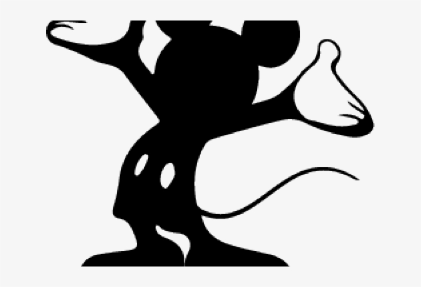 Mickey Mouse Silhouette - Mickey Mouse, transparent png download