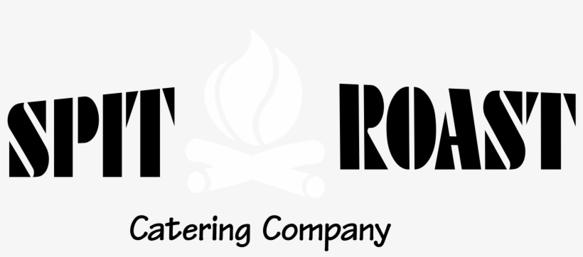 Spit Roast Catering Co Logo Black And White - Barbecue Grill, transparent png download