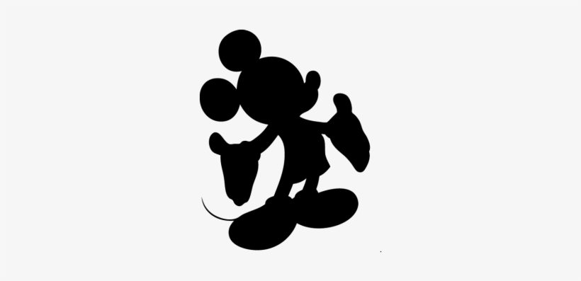 Pizarra Vinilos Decorativos Infantiles - Mickey Mouse Silhouettes, transparent png download