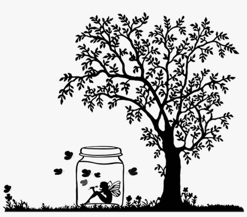 Design, Jar, Tree, Drawing, Animation, Tree, Girl - Grimm's Fairy Tales: 64 Dark Original Tales -, transparent png download