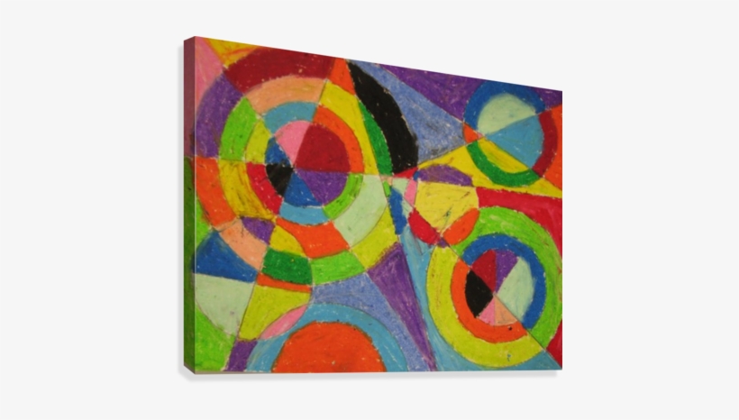Color Explosion Canvas Print - Robert Delaunay Color Explosion, transparent png download
