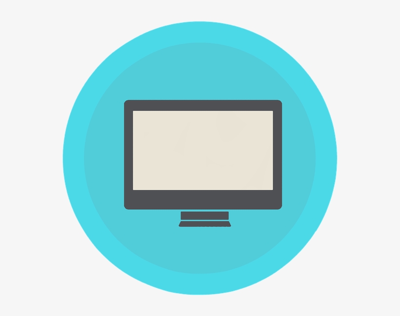 Screen Clipart Tv Icon - Stiker Tv, transparent png download