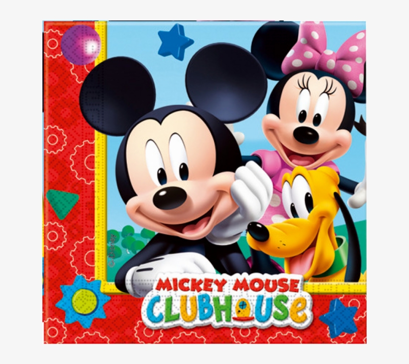 Mickey Mouse Clubhouse Napkins 33cm X 33cm - Mickey Mouse Clubhouse Party Supplies Cups, transparent png download