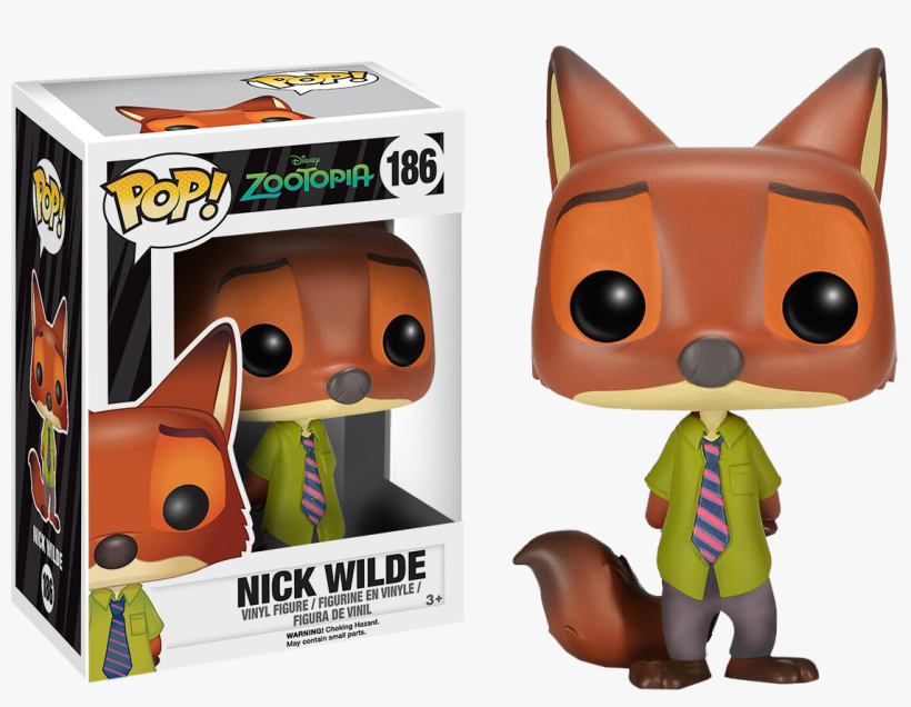 Zootopia Funko Pop Nick Wilde - Nick Wilde Funko Pop, transparent png download