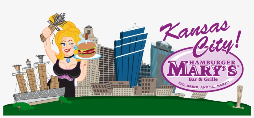 Hamburger Marys Kansas City Skyline - Hamburger Mary's Hambingo, transparent png download