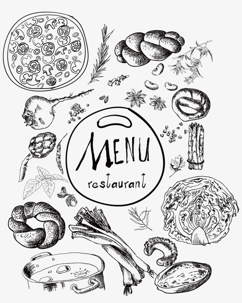 Vegetarian Cuisine Hamburger Fast Food Menu - Menu, transparent png download