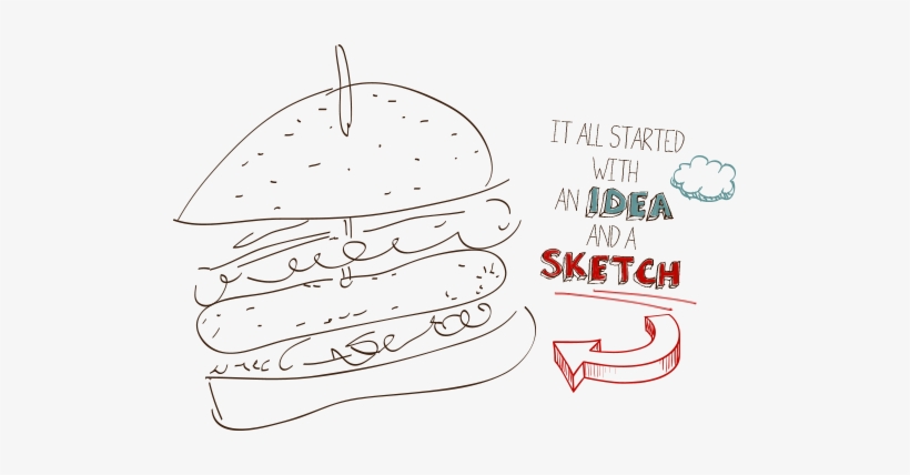 Burgers - Doodles Png Transparent Burger, transparent png download