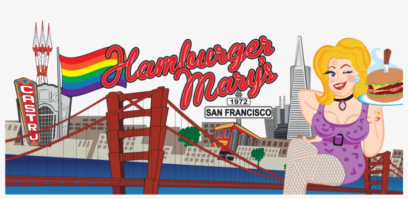 Hamburger Marys San Francisco Skyline - Hamburger Mary's, transparent png download