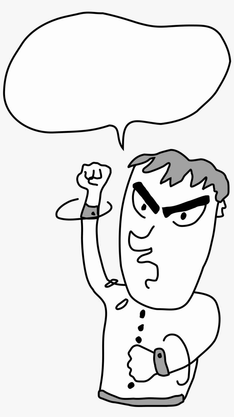 Angry Man Drawing At Getdrawings - Manajemen Kesan, transparent png download