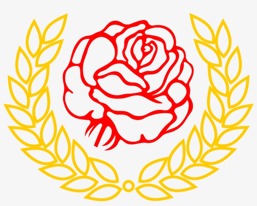 Black Rose Drawing Black And White Line Art - Camping Du Parc Lazise, transparent png download