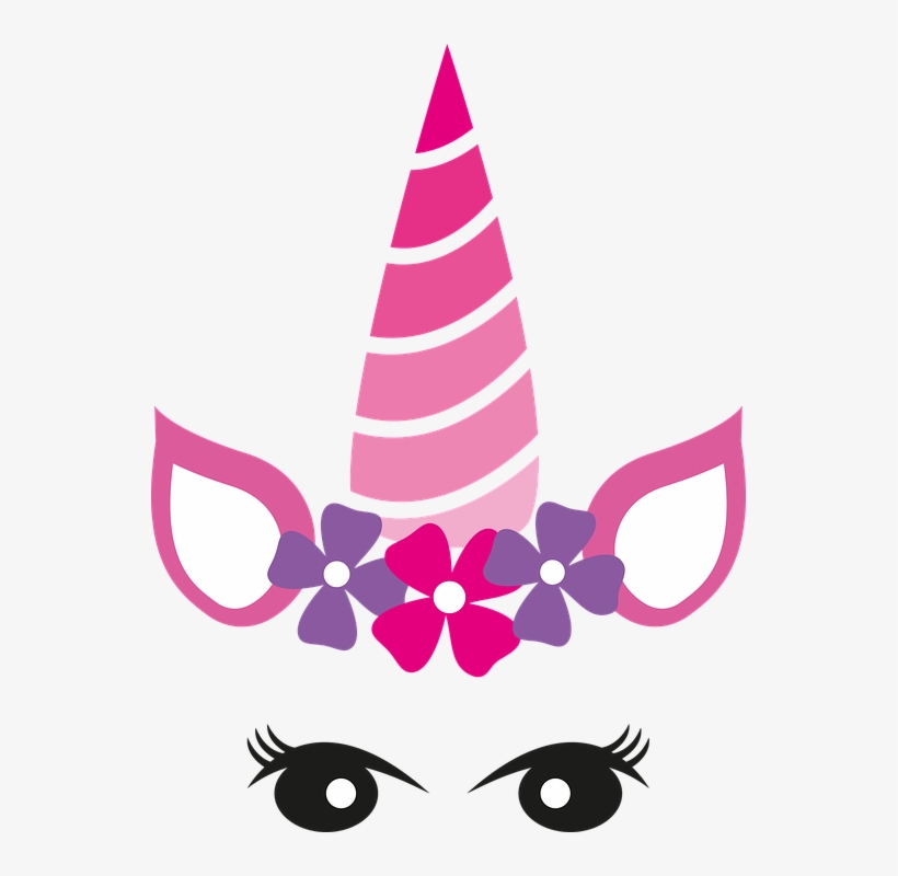 Unicorn, Unicorn Crown, Flower Crown, Invitations - Emma Name Tag, transparent png download