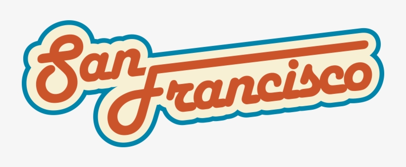 San Francisco Retro Sign Png - San Francisco Png Vector, transparent png download