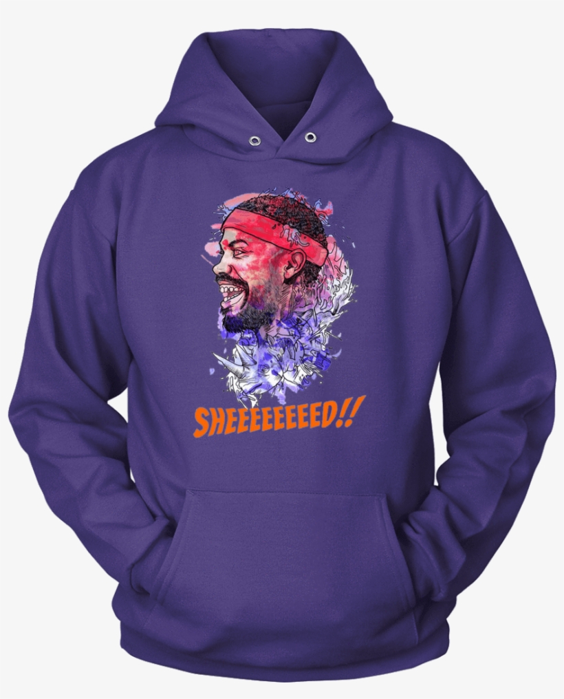 Unisex Hoodie / Purple / S Rasheed Wallace Watercolor - Dad - A Daughters First Love, transparent png download