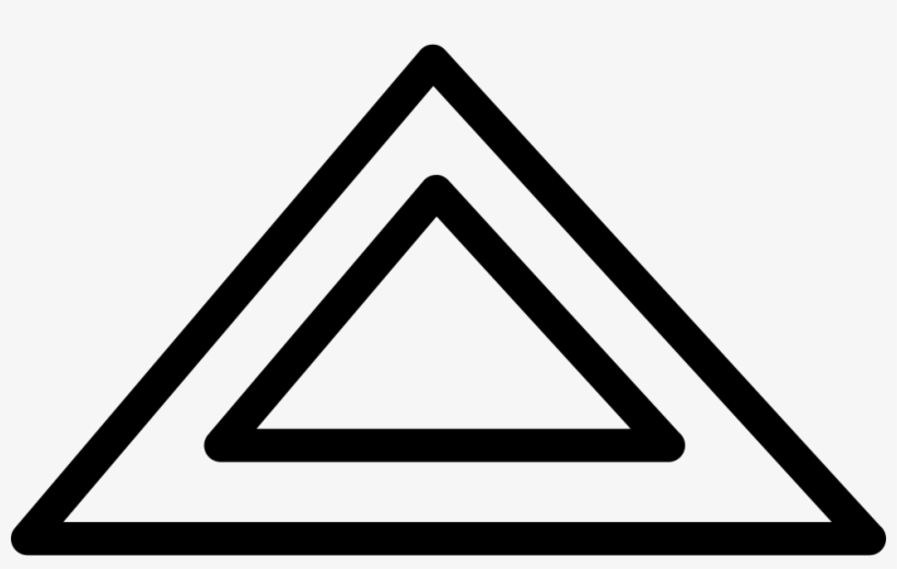 Triangular Shape Outline Svg Png Icon Free Download - Clip Art, transparent png download