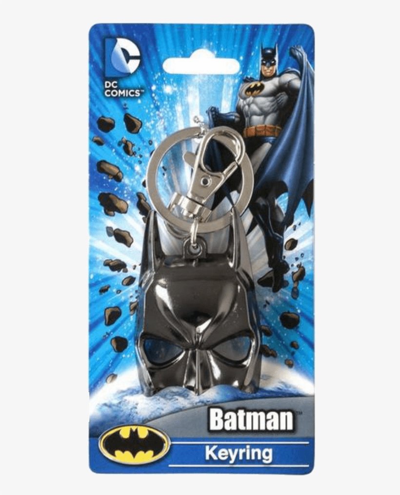 Dc Comics Batman Mask Pewter Keyring - Dc Batman Mask Pewter Key Ring, transparent png download
