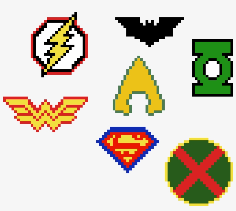 Justice League Logos - Logos Pixel, transparent png download