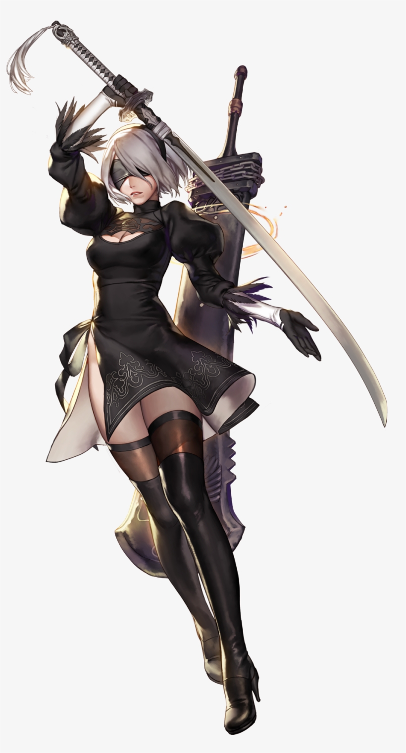 Pin By Isie On Anatomy-pose/character - 니어 오토마타 무기 원화, transparent png download