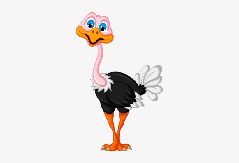 Ostrich Drawing Pinterest - Cartoon Picture Of Ostrich, transparent png download