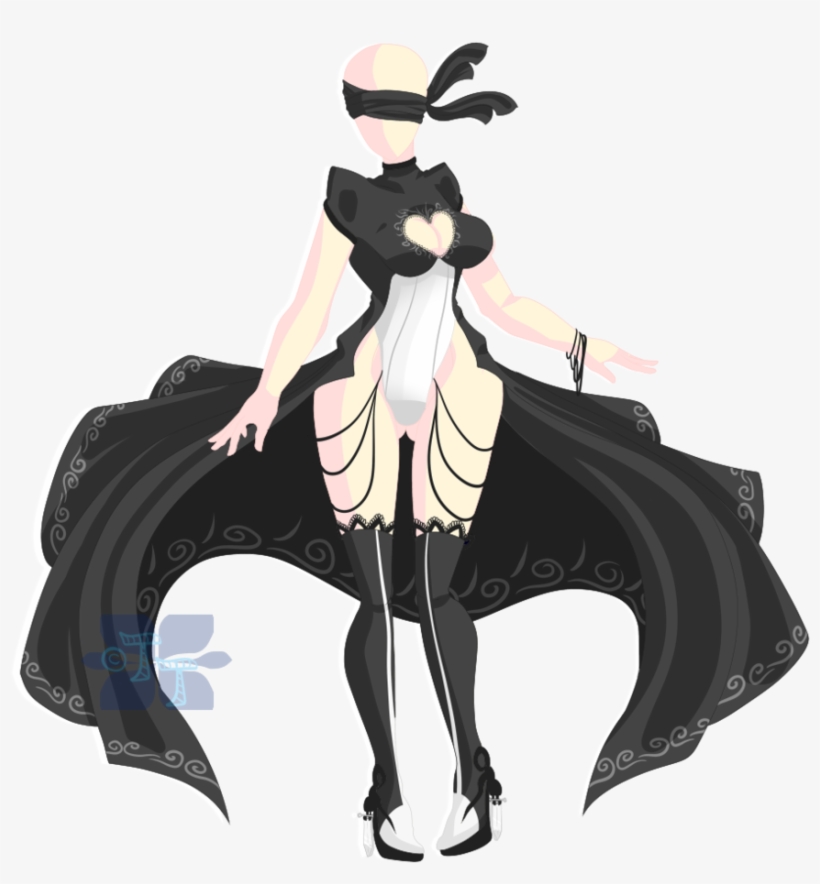 Automata Theme Clothing Auction Closed By Totallytits - Nier Automata Clothes Off, transparent png download