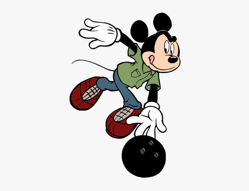 Person Bowling Png Clipart Royalty Free Download - Mickey Mouse, transparent png download
