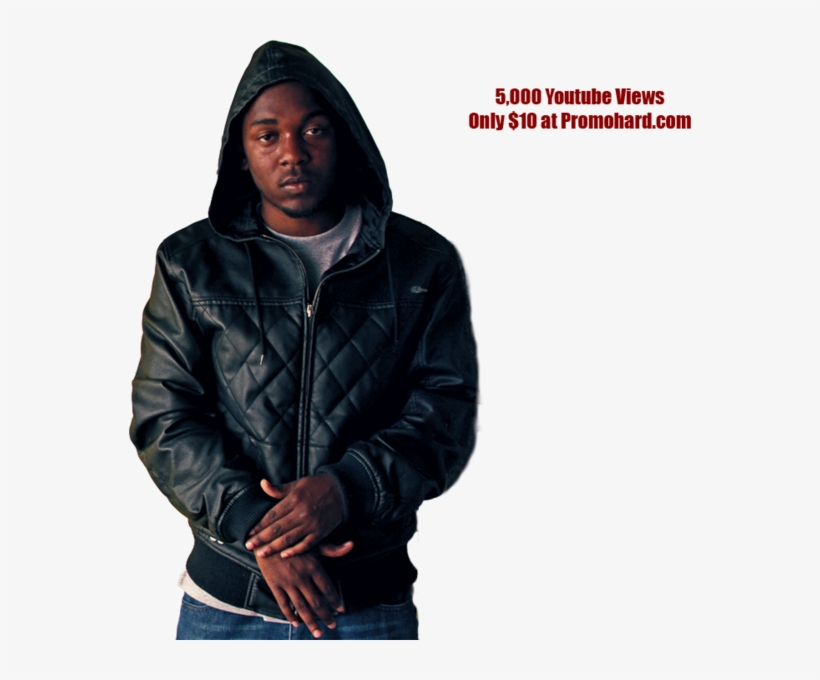 Share This Image - Kendrick Lamar In A Hoodie, transparent png download